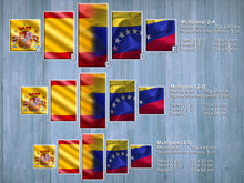 Bandera España y Venezuela