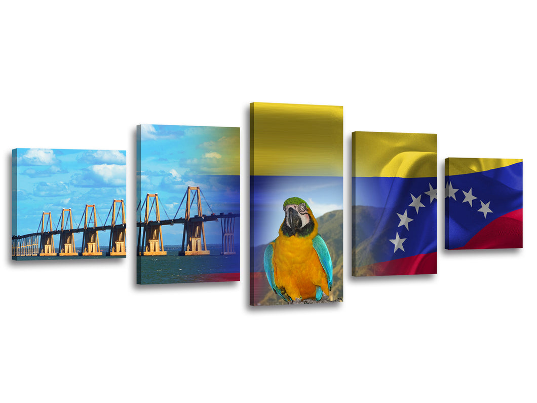 Puente de Maracaibo con elementos venezolanos