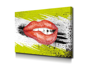 Cuadro Bitten Lips en Lienzo Canvas