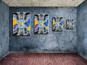 Cuadro Collage la ciudad del contraste en Lienzo Canvas