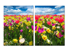 Cuadro Flores de primavera Multipanel en Lienzo Canvas
