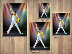 Cuadro Freddie Mercury en Lienzo Canvas