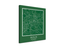 Cuadro Mapa Berlín Alemania En Lienzo Canvas Impreso