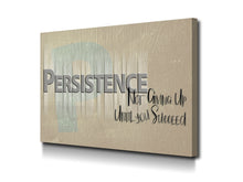 Cuadro Persist Not Give Up en Lienzo Canvas