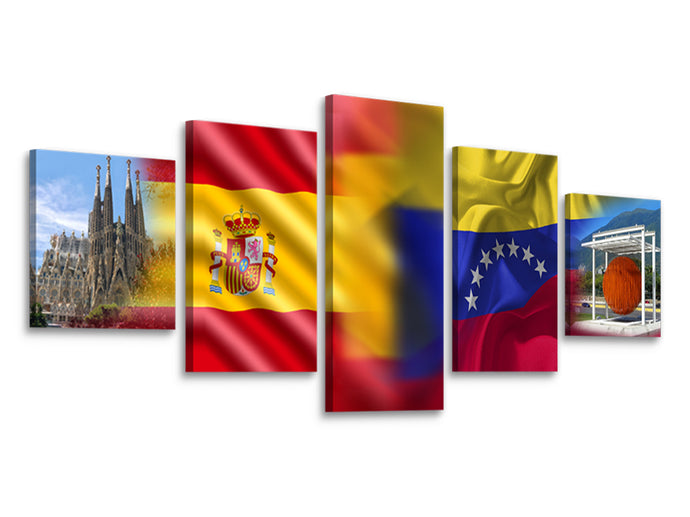 Barcelona España con Venezuela y la Esfera de Soto
