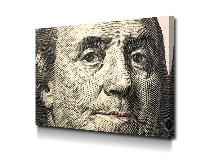 Cuadro Benjamin Franklin en Lienzo Canvas